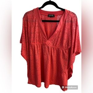 Athena shirt/coverup. Size Small.Looks great w tank or as  coverup. Great color.